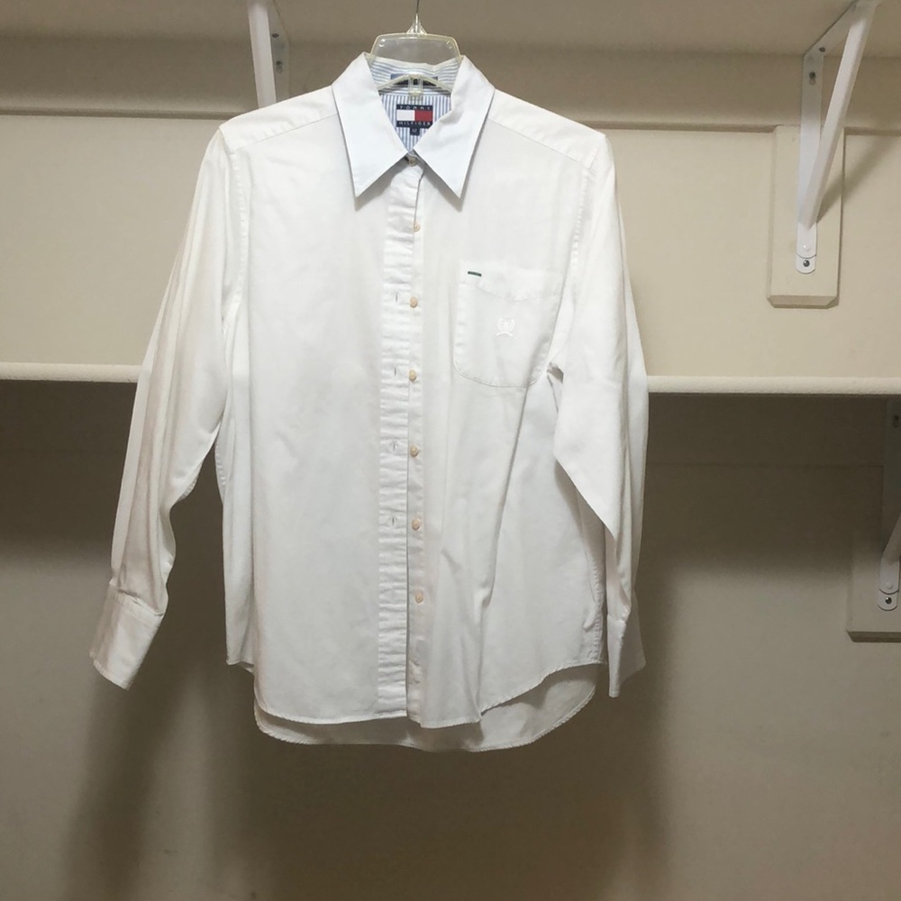 White Tommy Hilfiger white button up